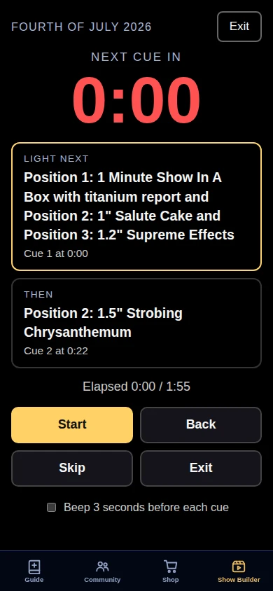 Live Show Mode
